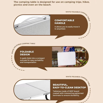 Skorter | Folding Outdoor Table in Suitcase Format for Camping & Balcony