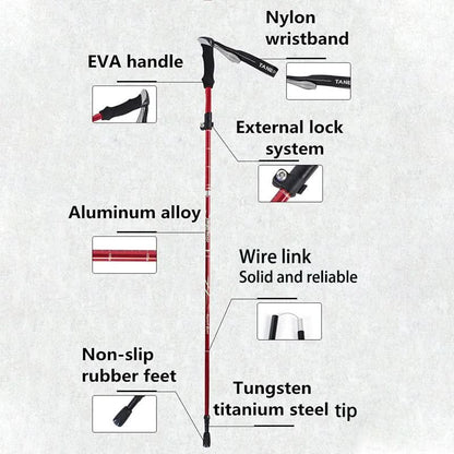 Skorter | Ultralight Telescoping Trekking Poles for Secure Grip While Hiking