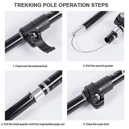 Skorter | Ultralight Telescoping Trekking Poles for Secure Grip While Hiking