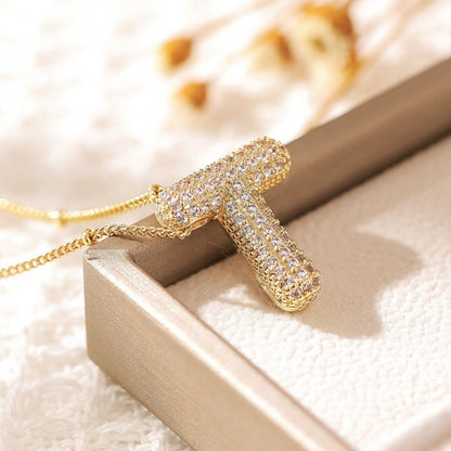 Skorter | Alphabet-Diamond-Pendant-Necklace