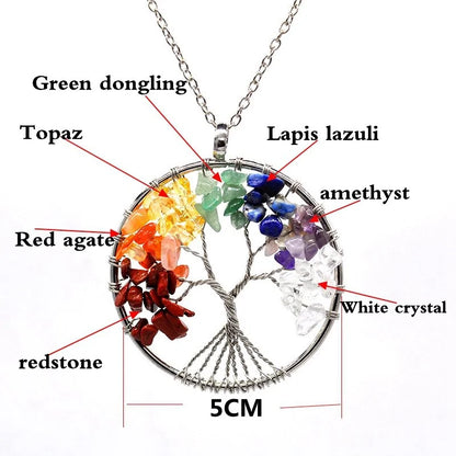 Skorter | 7 Chakra Tree of Life Pendant