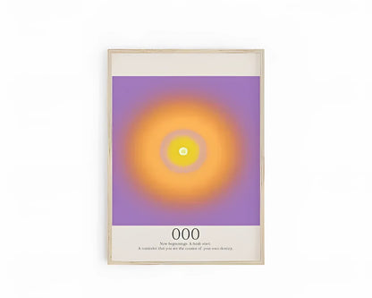 Skorter | Angel Number 666 Poster: Spiritual Awakening & Meditation Decoration