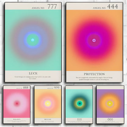 Skorter | Angel Number 666 Poster: Spiritual Awakening & Meditation Decoration