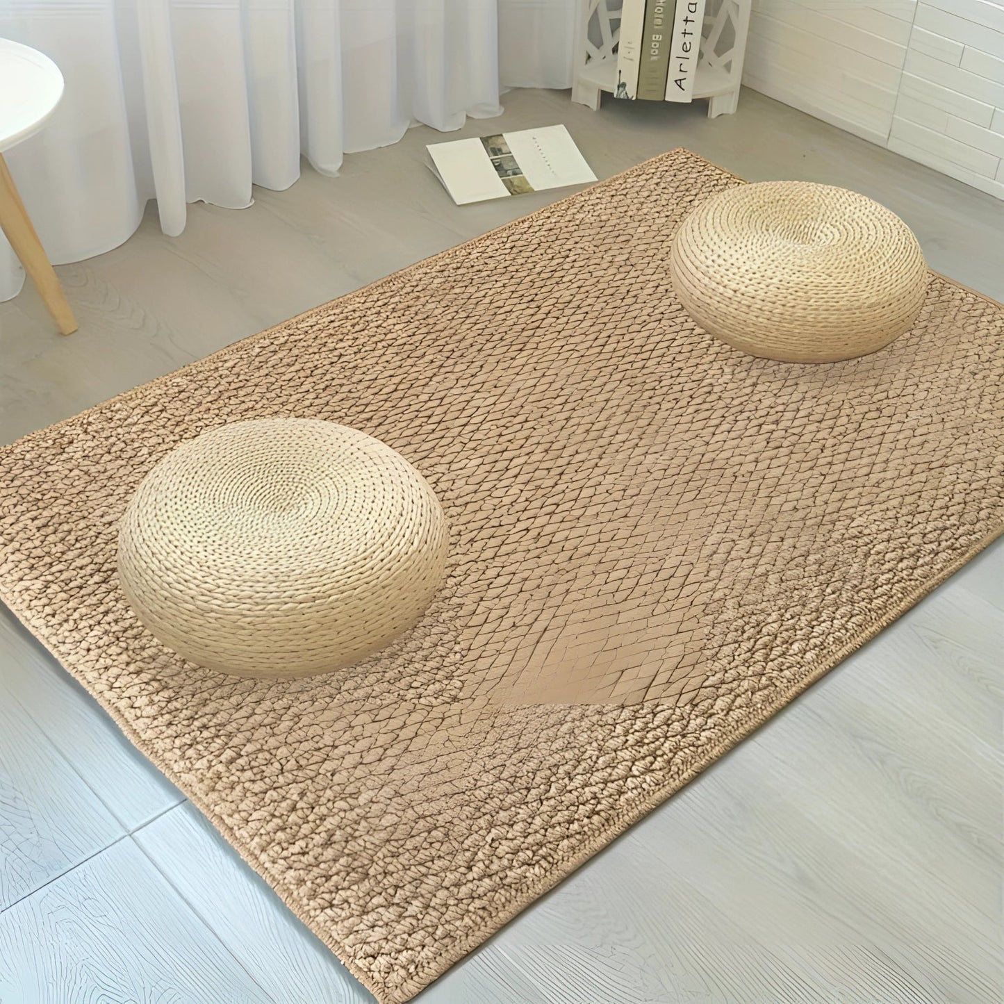 Skorter | Eco-friendly beige indoor doormat - Large, non-slip & washable
