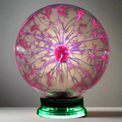 Skorter | Plasma Globe Light | Interactive Touch-Activated LED Orb for Home Decor & Science Experiments