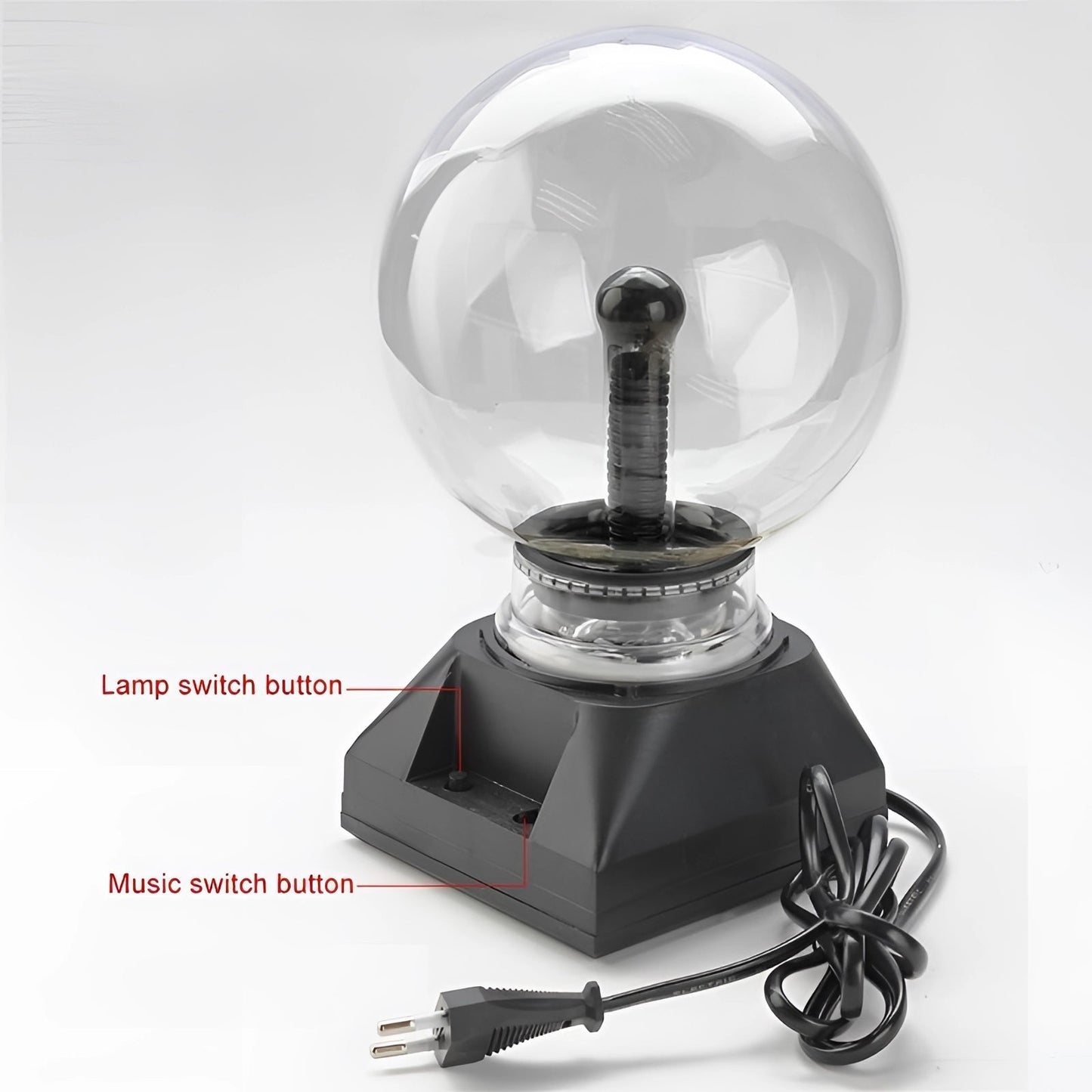Skorter | Plasma Globe Light | Interactive Touch-Activated LED Orb for Home Decor & Science Experiments