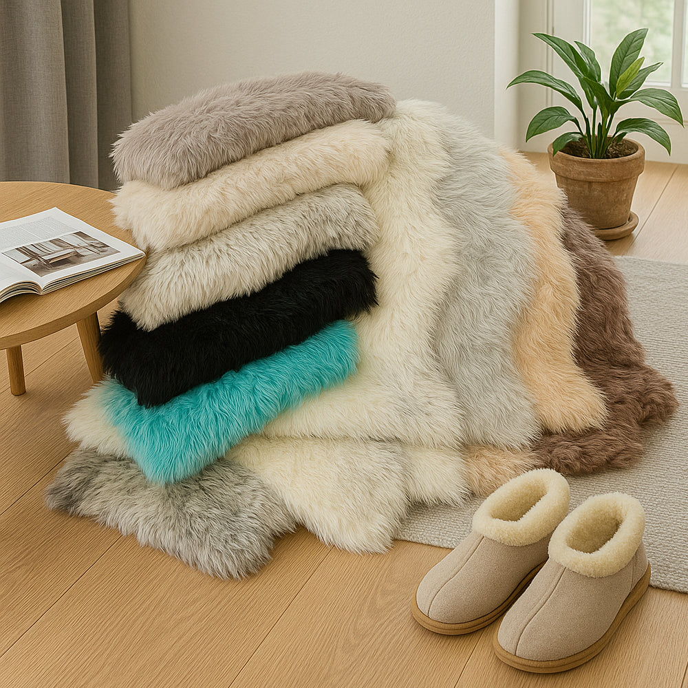 Skorter | CozyVacht Mini-Rug – Soft Faux Fur Carpet of 90x60 cm in Various Colors