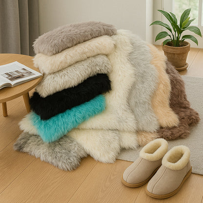 Skorter | CozyVacht Mini-Rug – Soft Faux Fur Carpet of 90x60 cm in Various Colors