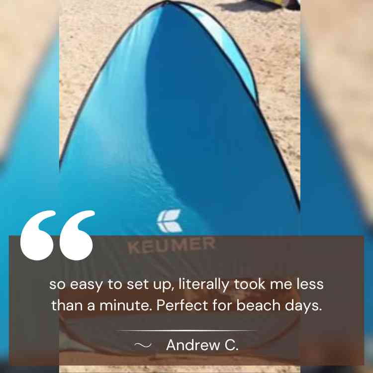 Skorter | 4-Person Beach Pop-Up Tent for Family Camping, Outdoor Events & Quick Setup