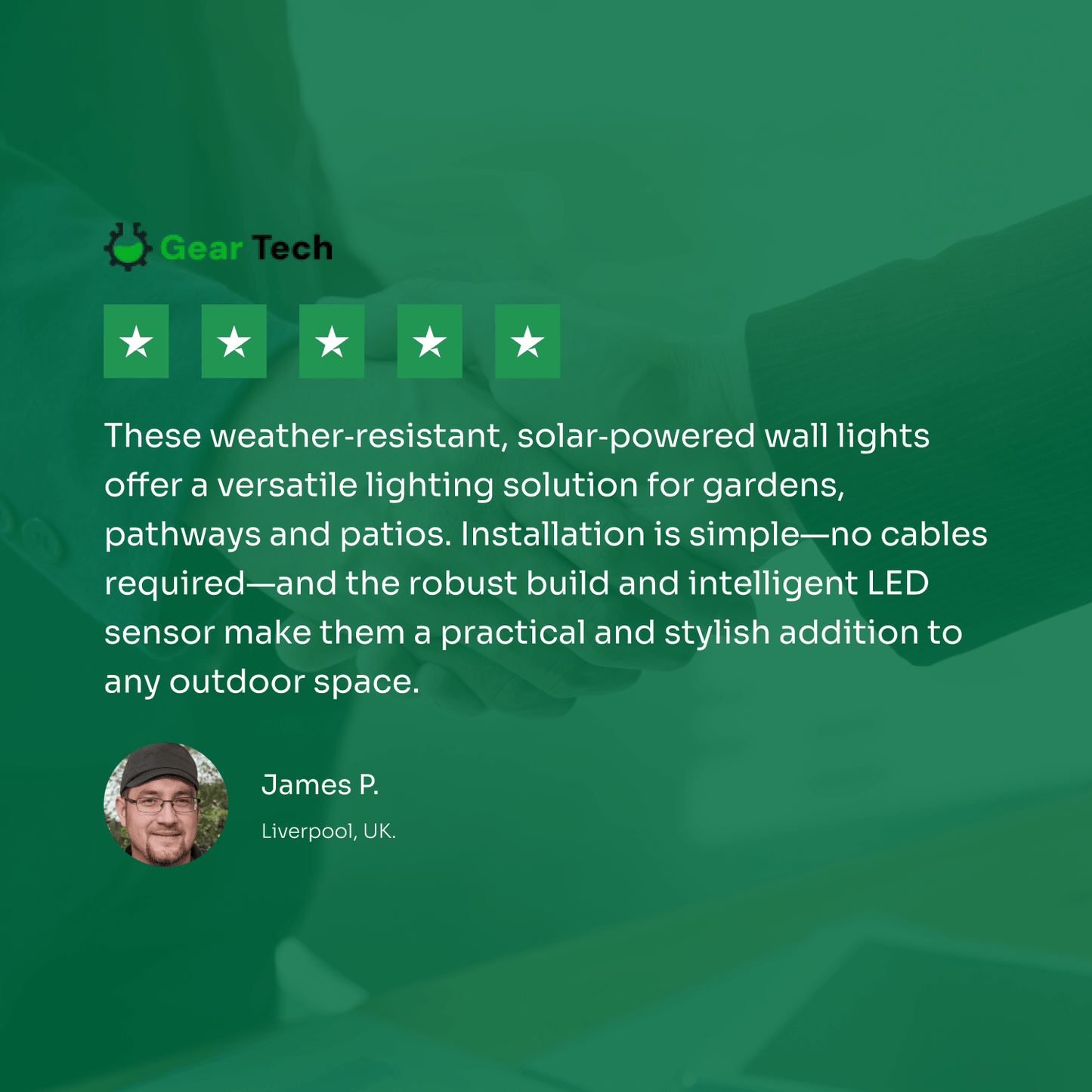 Skorter | Wireless LED Solar Wall Lights - Outdoor Garden Lighting for Pathways & Patios, Energy-Efficient & Weather-Resistant