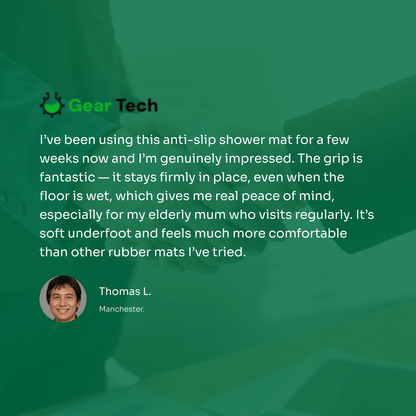 Skorter | Antislip Shower Mat | Hygienic, Mold Resistant & Comfortable for Safe Bathroom Use