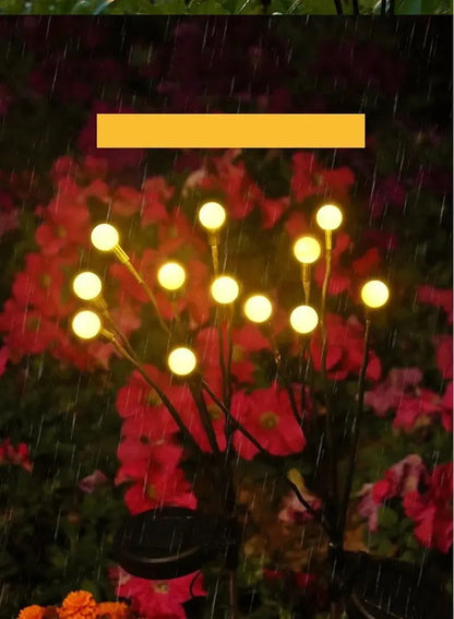 Skorter | LumiFire - Sun hail lamp with firefly effect – Triangular LED outdoor lighting