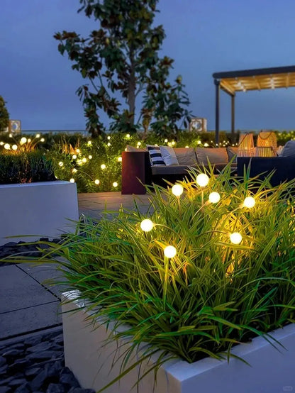 Skorter | LumiFire - Sun hail lamp with firefly effect – Triangular LED outdoor lighting