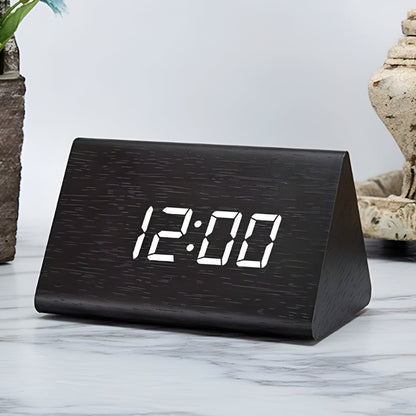 Skorter | Elora Wooden LED Alarm Clock Digital Display