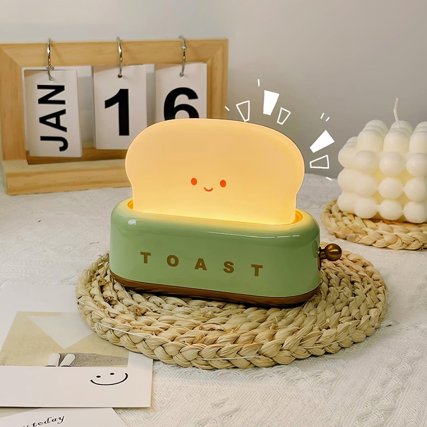Skorter | ToastyGlow Table Lamp – Adorable Rechargeable Night Light