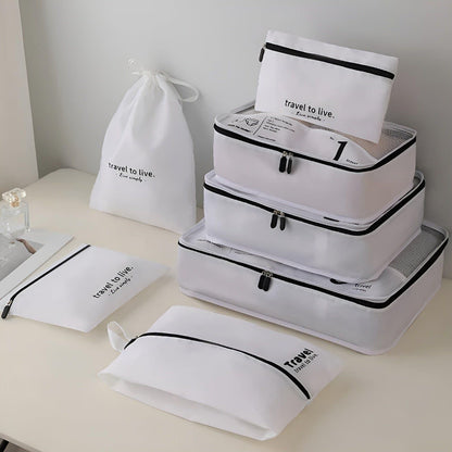 Skorter | 7-Piece Travel Packing Cube Set – Lightweight Compression Travel Organiser Bags for Suitcase & Luggage