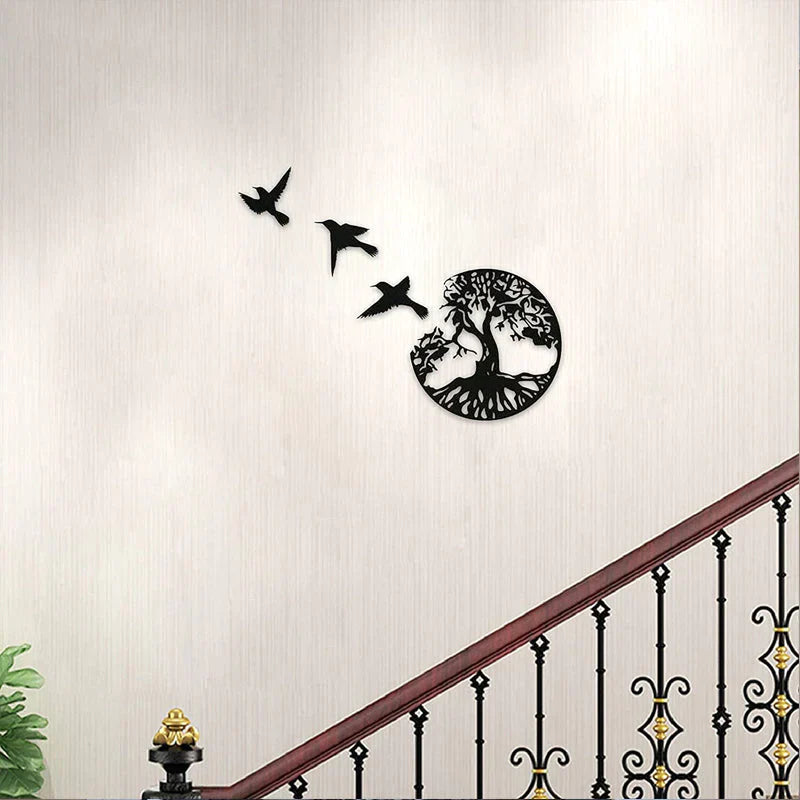 skorter | Black Metal Wall Art Home Decor