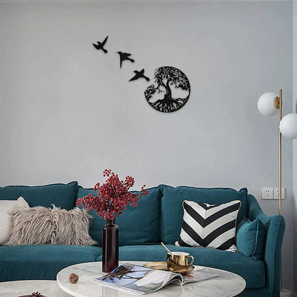 skorter | Black Metal Wall Art Home Decor