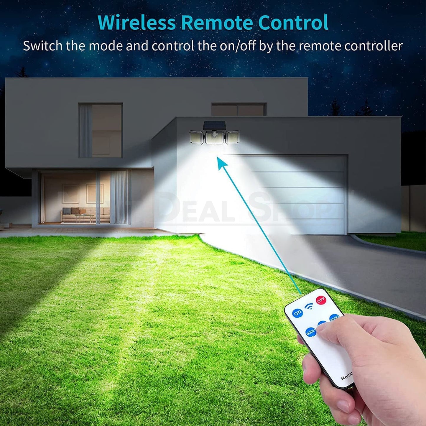 Skorter | Triple Head Solar Motion Sensor Security Light