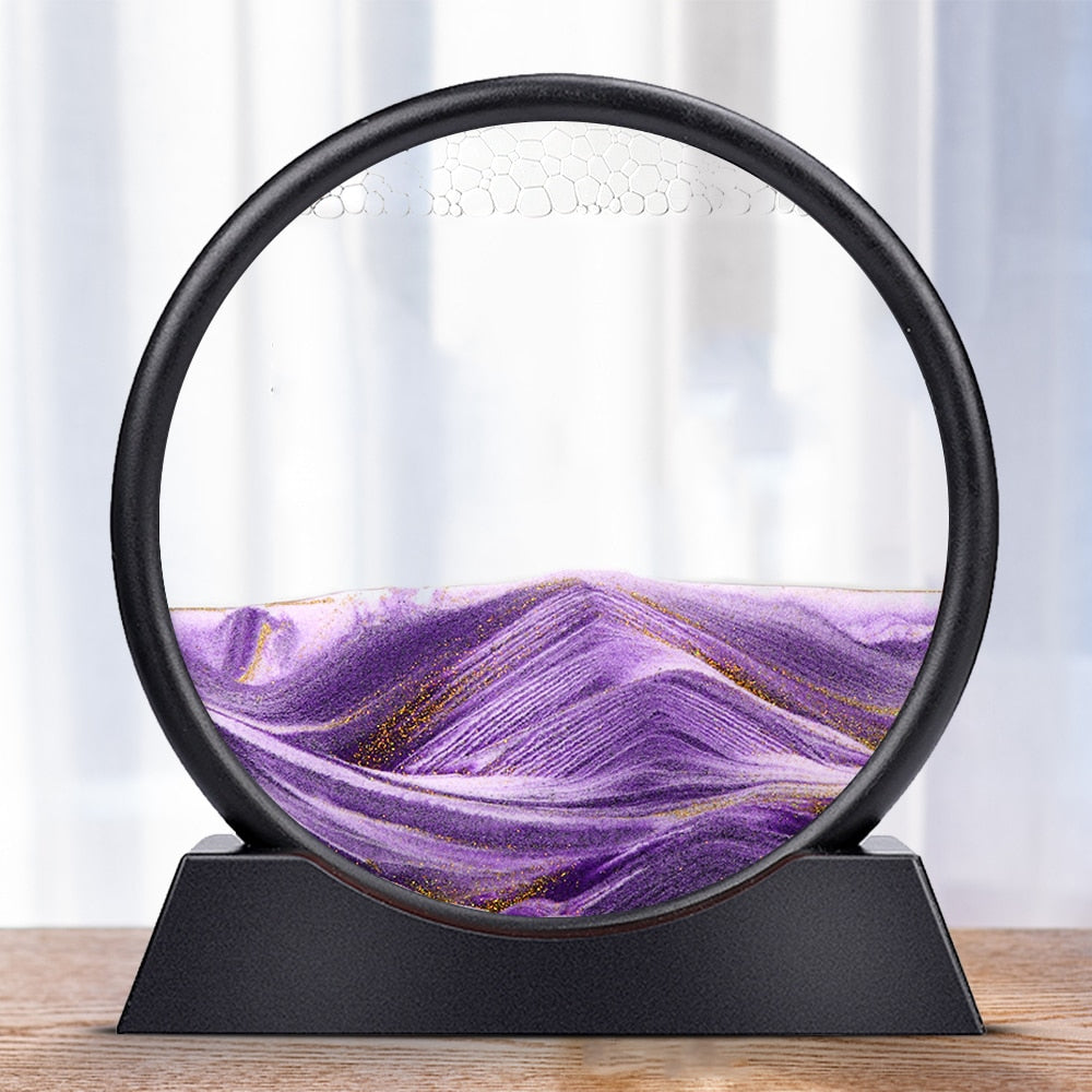 Skorter | Royaleva Moving Sand Art Sculpture - LED Calming Desk Decoration