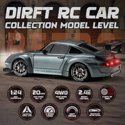 Skorter | RC Car 1:24 with LED Wheels & All Wheel Drive