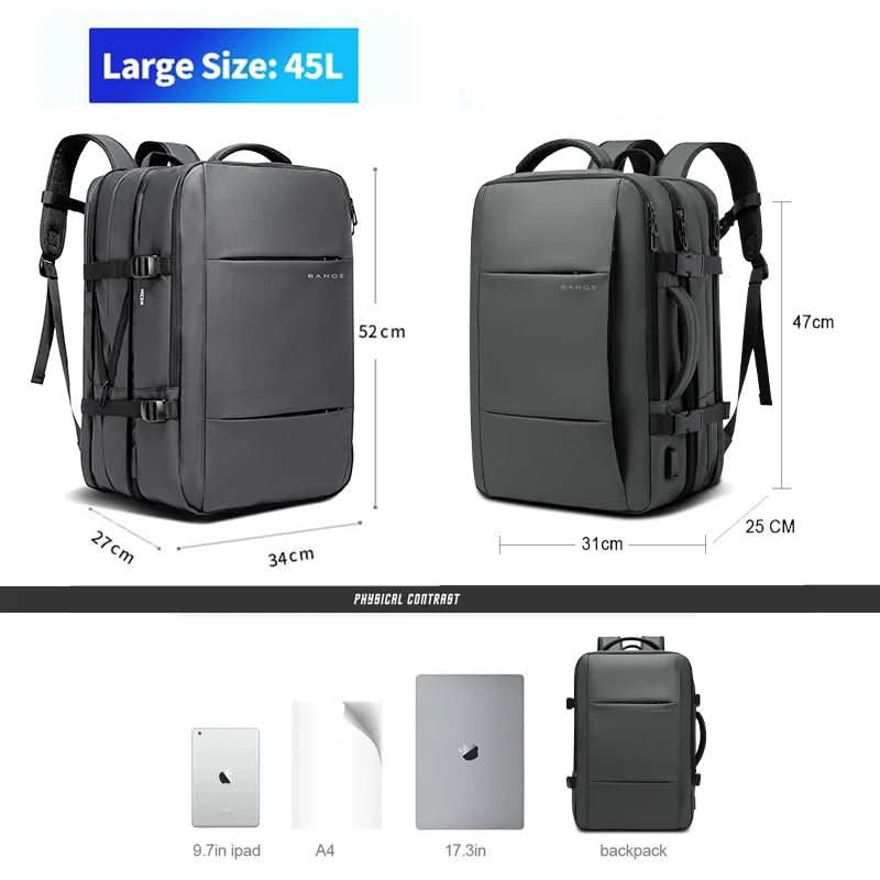 Skorter | Business backpack for men with USB connection & laptop compartment