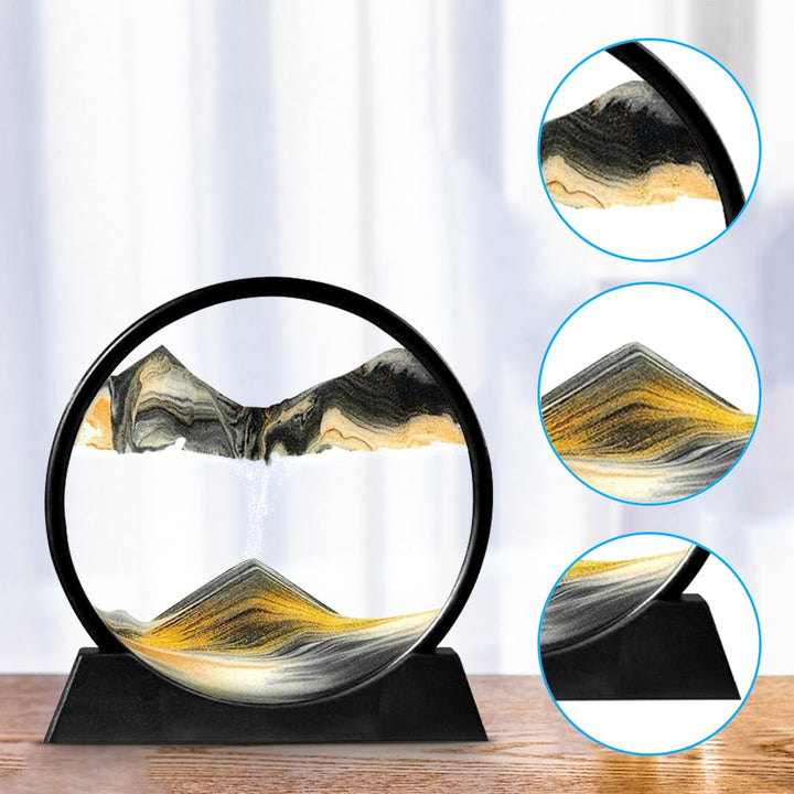 Skorter | Royaleva Moving Sand Art Sculpture - LED Calming Desk Decoration