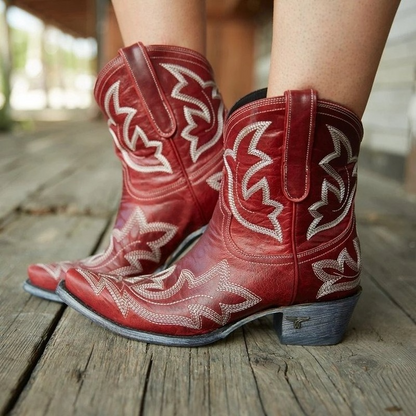 Skorter | Embroidered Cowboy Boots made of Leather