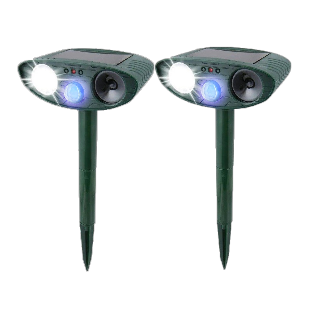 Skorter | Solar Powered Ultrasonic Rabbit Repeller with Flashing Light – Effective Pest Control for Gardens and Yards