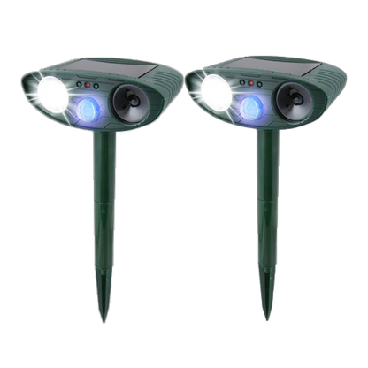 Skorter | Solar Powered Ultrasonic Rabbit Repeller with Flashing Light – Effective Pest Control for Gardens and Yards