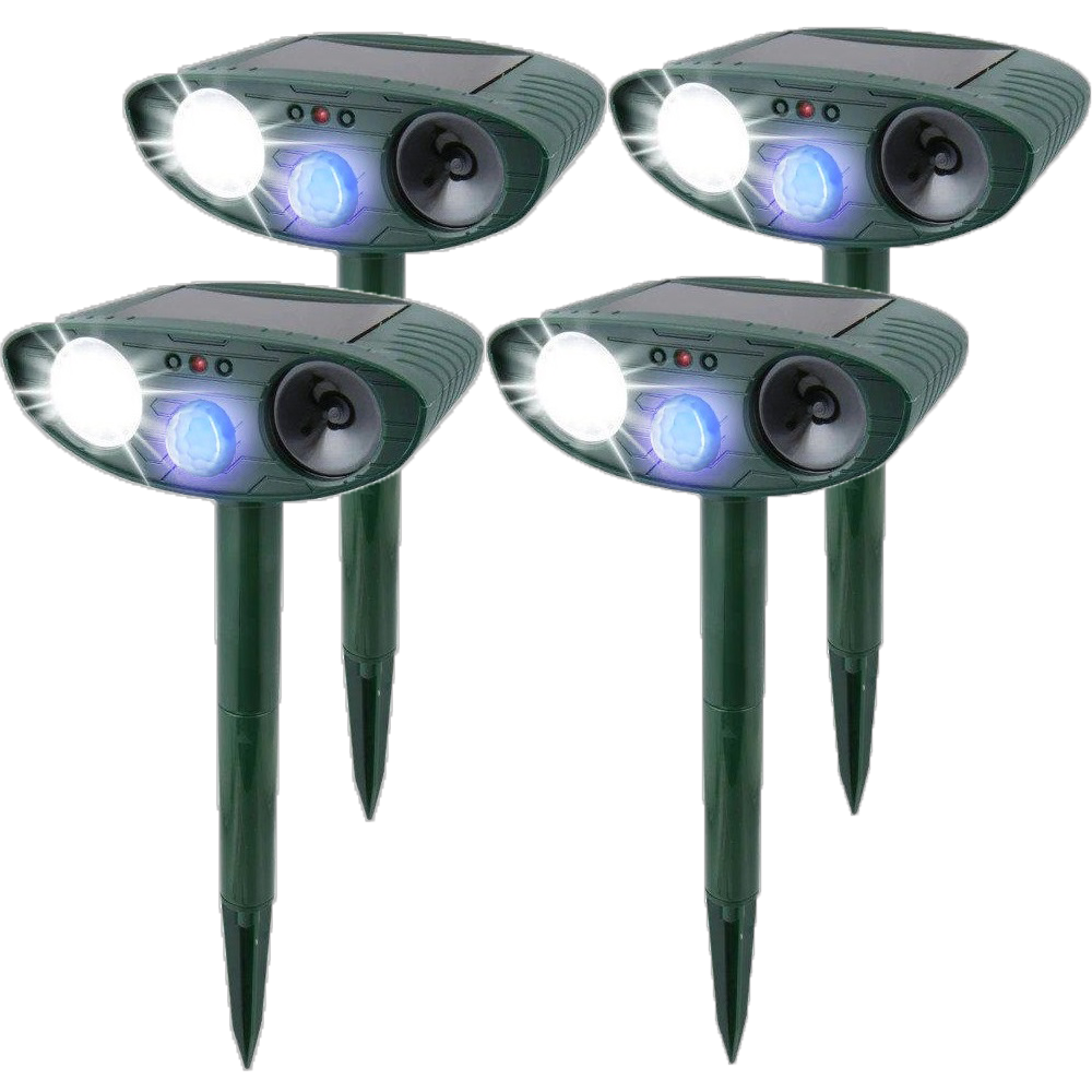 Skorter | Solar Powered Ultrasonic Rabbit Repeller with Flashing Light – Effective Pest Control for Gardens and Yards