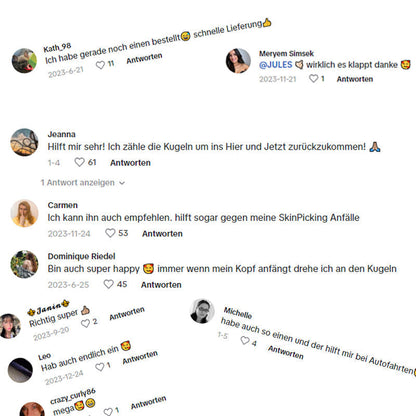 Skorter | Calm – Anxiety Ring with Pearls - Anti Stress & Anti Anxiety