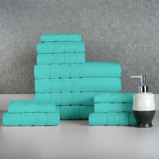 Skorter | 12-piece: Bibb Home Egyptian Cotton Towel Set