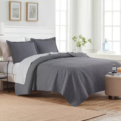 Skorter | 3-Piece: Dan River Basket Pinsonic Quilt Set