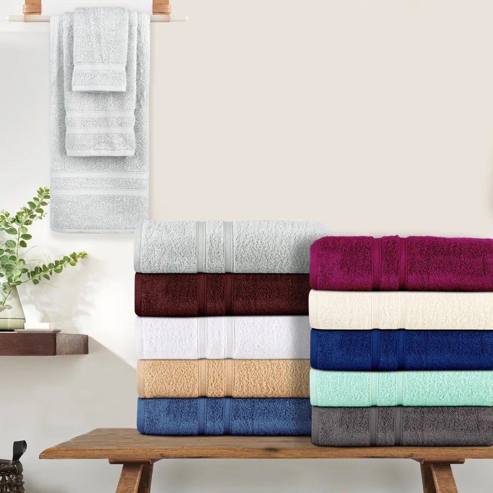 Skorter | 18-Bit: Bibb Home Zero Twist Egyptian Cotton Towel Set