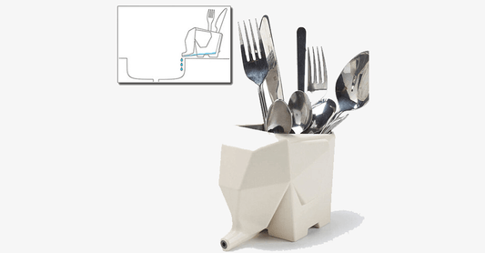 Skorter | Elephant Cutlery Tray - Quickly and easily remove excess water!