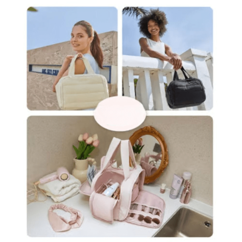 Skorter | Compact toiletry bag with hook & compartment division