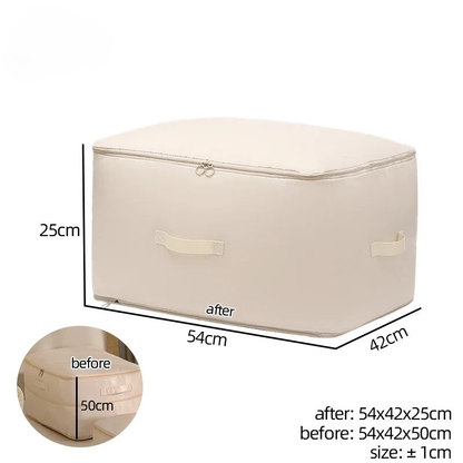 Skorter | COMPACT STORAGE BAG – Compression bag for clothing & blankets with zipper & carrying handle