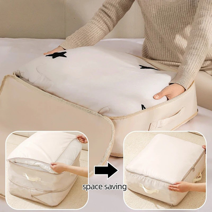 Skorter | COMPACT STORAGE BAG – Compression bag for clothing & blankets with zipper & carrying handle