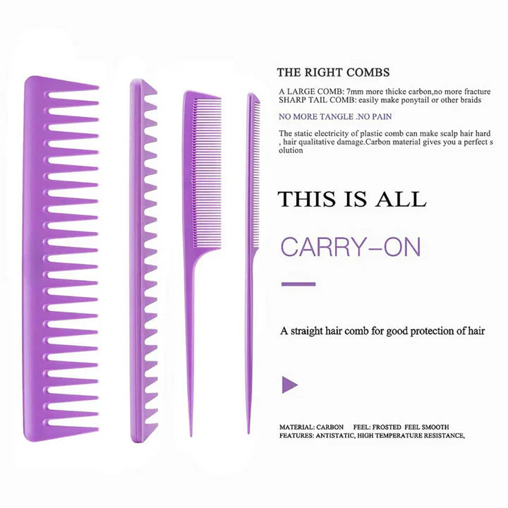 Skorter | 4-piece detangling hairbrush set