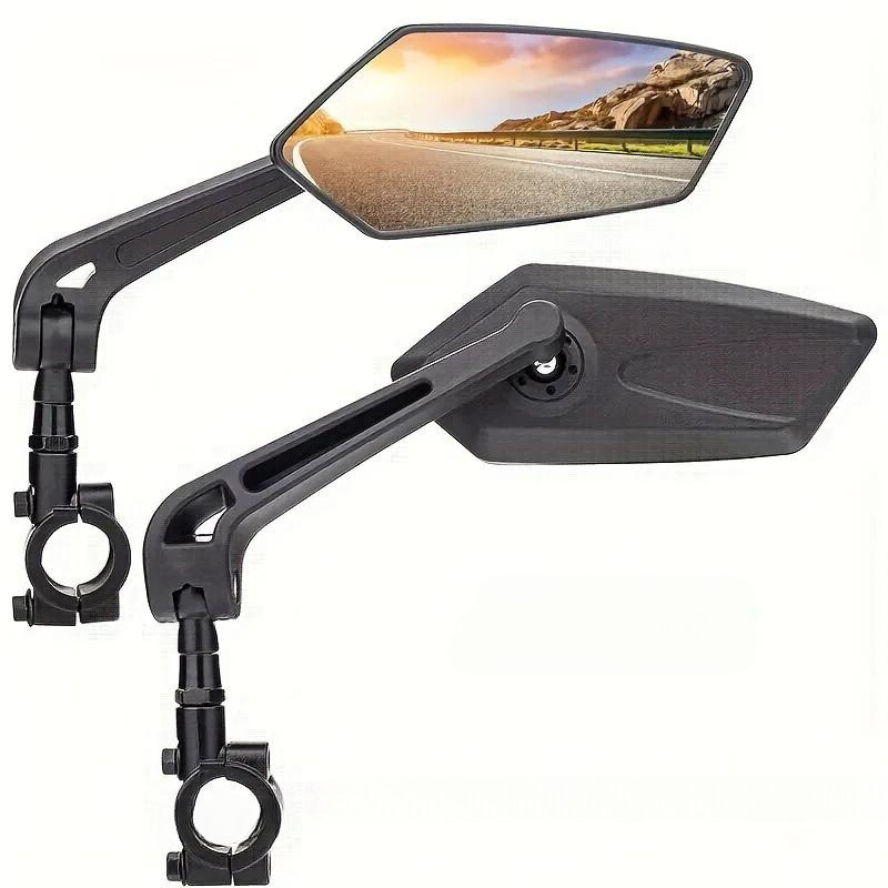 Skorter | 2 Pieces Adjustable HD Rearview Mirrors for Bike - 9in/23cm, Easy Installation, Durable