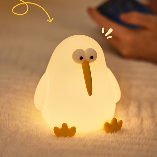 Skorter | KiwiGlow - KiwiBird LED Night Light, USB Rechargeable with Dimmable Touch Sensor