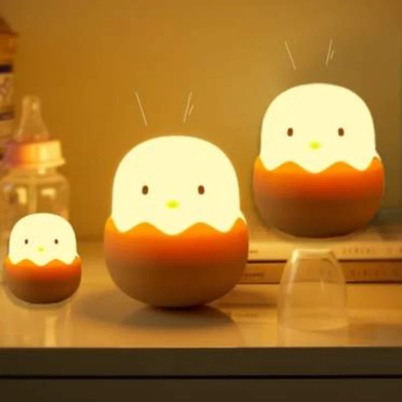 Skorter | Chick Night Light for Children – Cute LED Lamp in Egg Design for the Children's Room