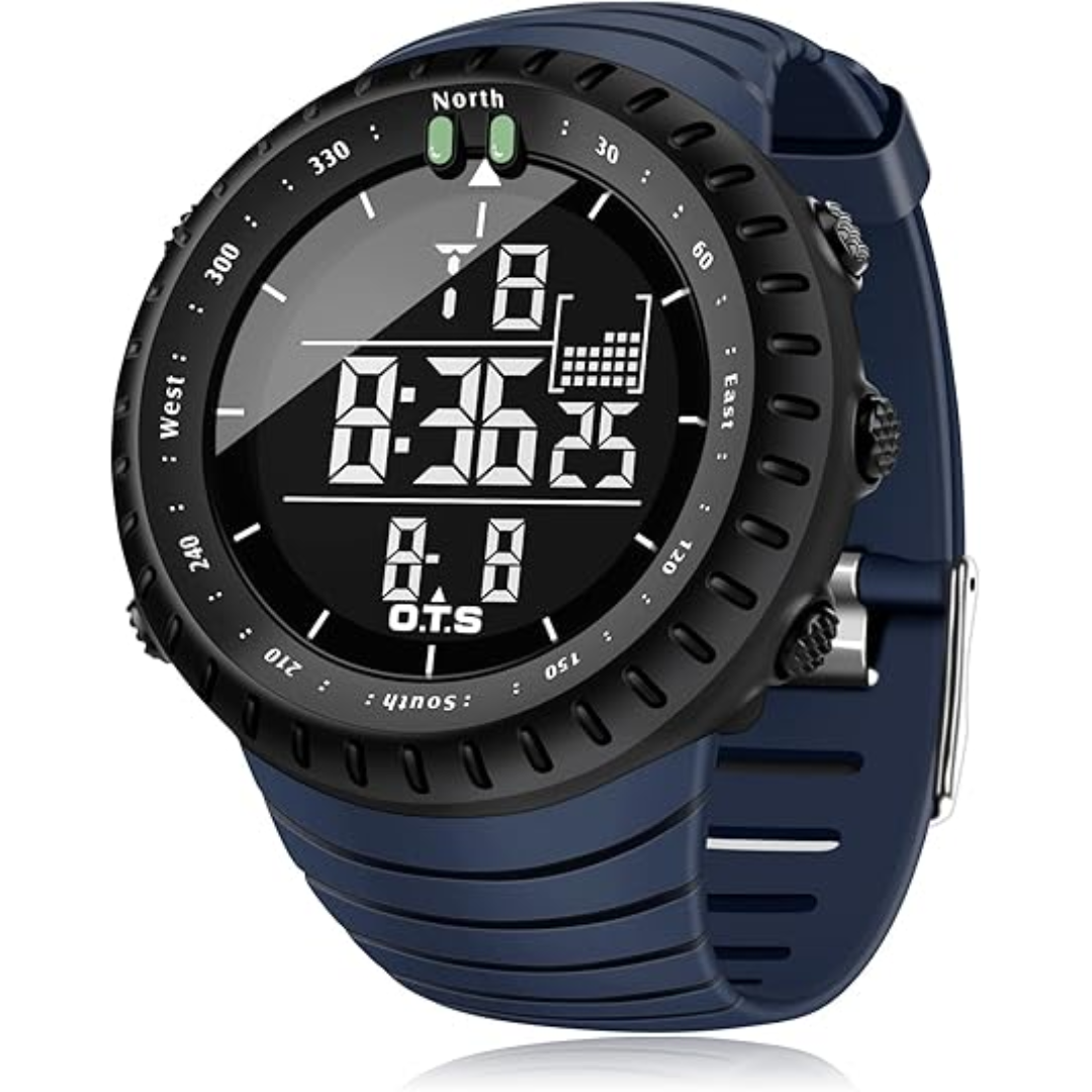 Skorter | Henry Waterproof Men’s Digital Sports Watch – Shockproof, Tactical & LED Backlit Outdoor Timepiece