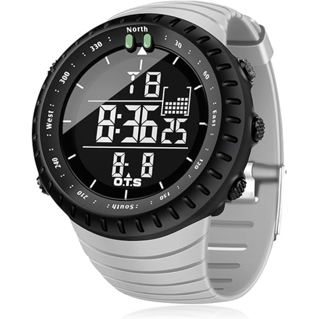 Skorter | Henry Waterproof Men’s Digital Sports Watch – Shockproof, Tactical & LED Backlit Outdoor Timepiece