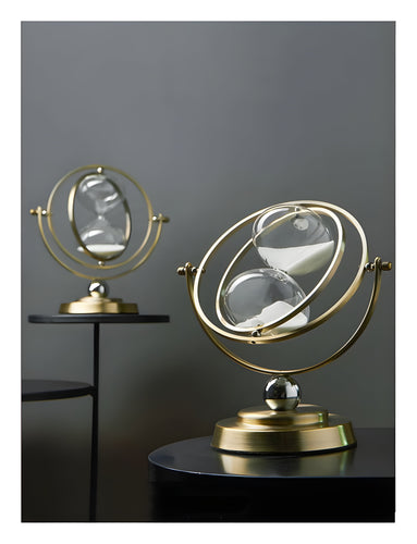 Skorter | GracefulTime Clock – Luxury Hourglass with Elegant Gold Frame & Timeless Design