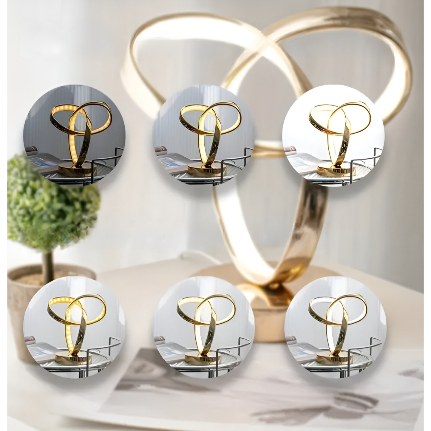 Skorter | Lamp - Luxury Golden Möbius Ring Desk Reading Lamp