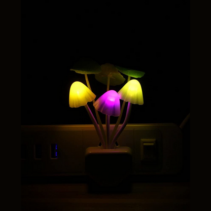 Skorter | Sensor LED Night Light - Colorful Plug-in LED Mushroom Dream Lamp