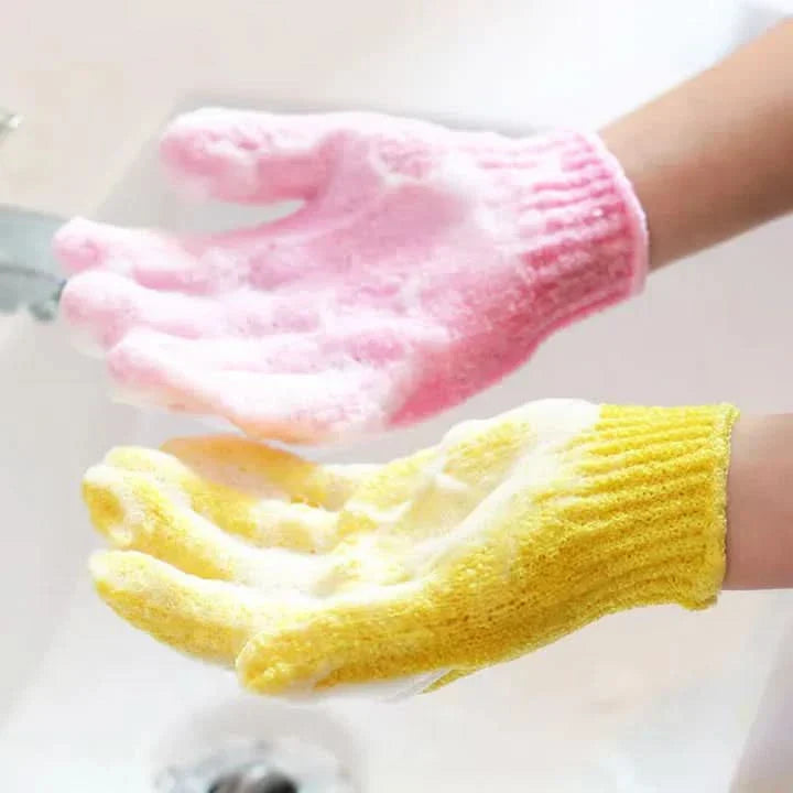 Skorter | Exfoliating Bath Gloves for Shower – 2 Pack
