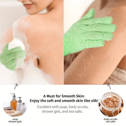 Skorter | Exfoliating Bath Gloves – Set of 2